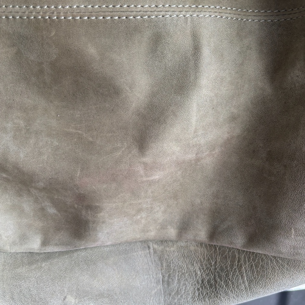 Paloma Wool Large Suede Riba Bag in Olive Green - Picture 7 of 7